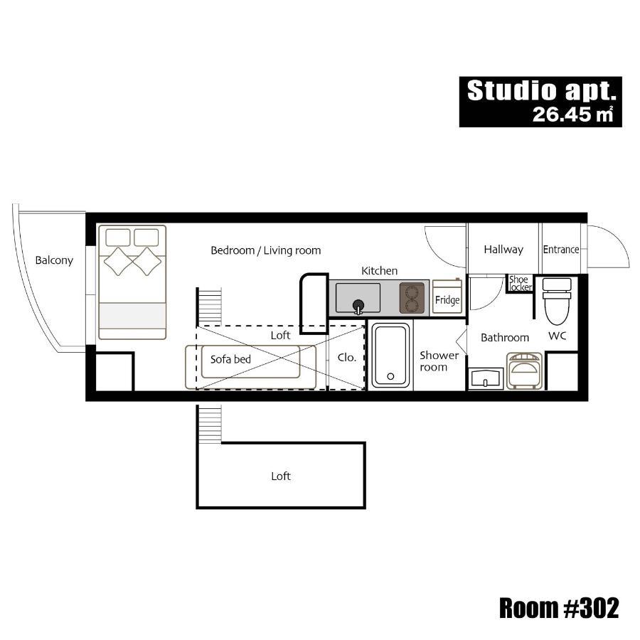 Apartment Ouchi Higashi-hiratsuka #302 *